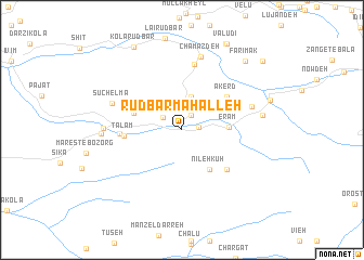map of Rūdbār Maḩalleh