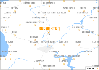 map of Rudbaxton