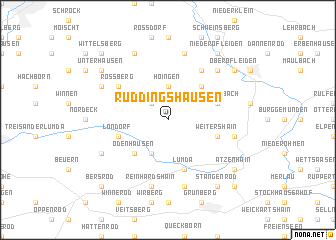 map of Rüddingshausen