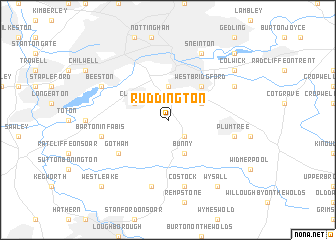 map of Ruddington