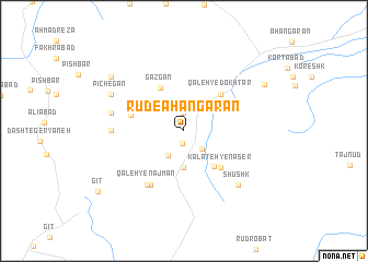 map of Rūd-e Āhangarān