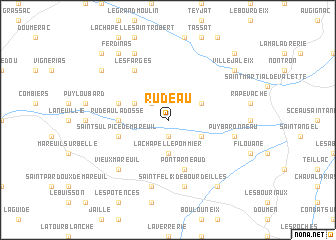 map of Rudeau