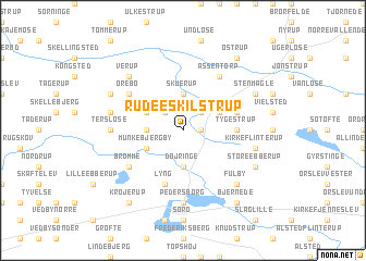 map of Rude-Eskilstrup
