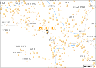 map of Rudenice