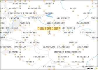 map of Rudersdorf