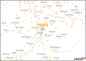 map of Rudeš