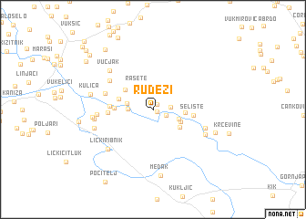 map of Rudeži