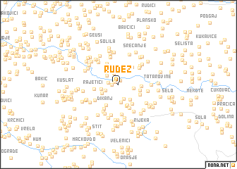 map of Rudež