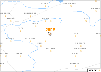 map of Rude