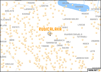 map of Rudića Laka