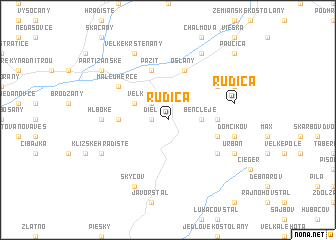 map of Rudica