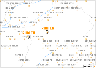 map of Rudica