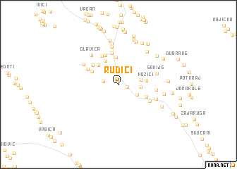 map of Rudići