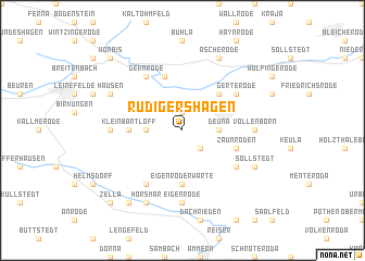 map of Rüdigershagen