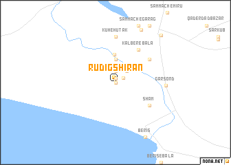 map of Rūdīg Shīrān