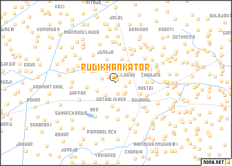 map of Rudi Khān Kator
