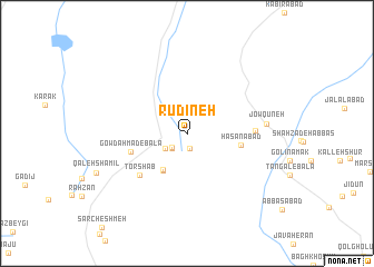 map of Rūdīneh