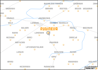 map of Rudiņeva