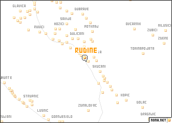 map of Rudine