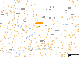 map of Rudine