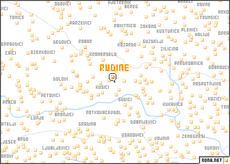 map of Rudine