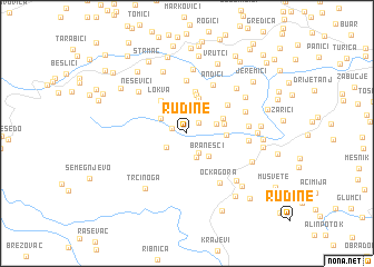 map of Rudine
