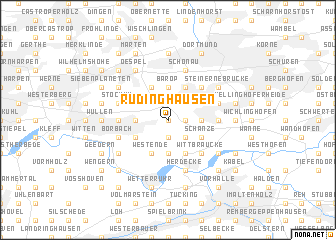 map of Rüdinghausen