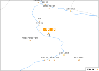 map of Rudino