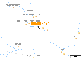 map of Rudinskaya