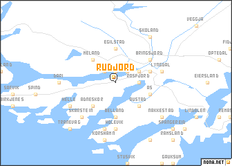 map of Rudjord