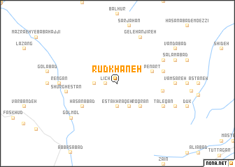 map of Rūdkhāneh