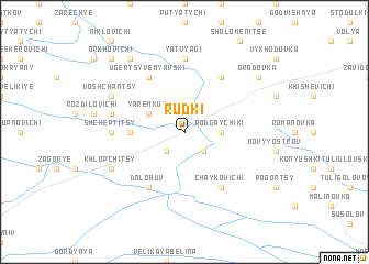 map of Rudki