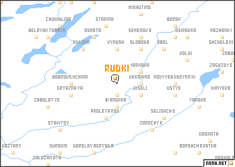 map of Rudʼki