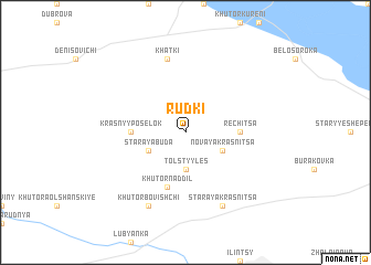 map of Rudʼki