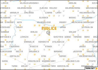 map of Rudlice