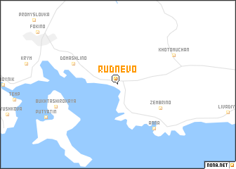 map of Rudnëvo