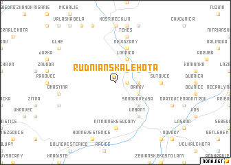 map of Rudnianska Lehota