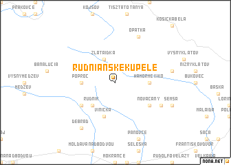 map of Rudnianske Kúpele