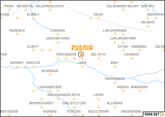 map of Rudnia