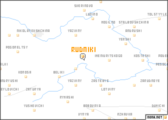 map of Rudniki