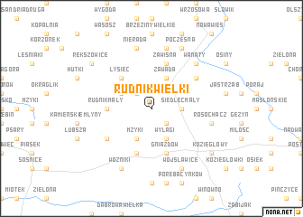 map of Rudnik Wielki