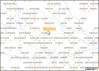 map of Rudnik