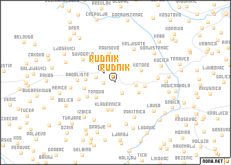 map of Rudnik