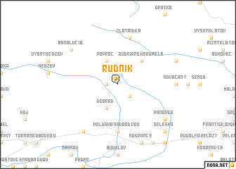 map of Rudník