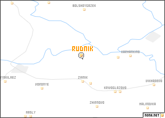 map of Rudnik