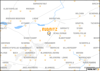 map of Rüdnitz