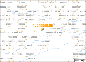 map of Rudno Dolne