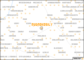 map of Rudno Kosiły