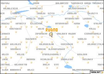 map of Rudno