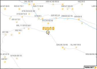 map of Rudno